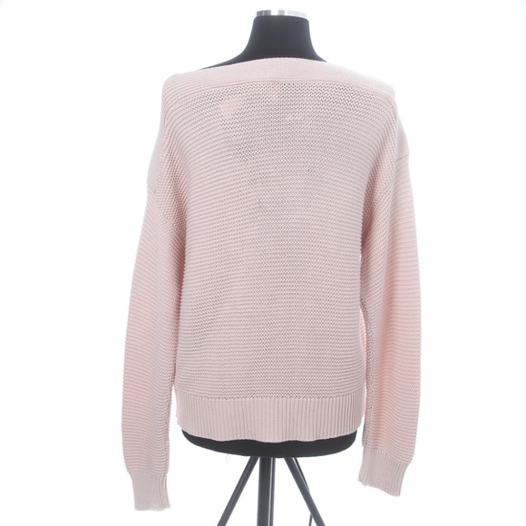 NWT Lauren Ralph Lauren LRL Pink Cotton Knit Sweater, Large - Picture 2 of 8